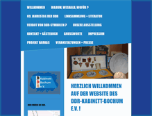 Tablet Screenshot of ddr-kabinett-bochum.de